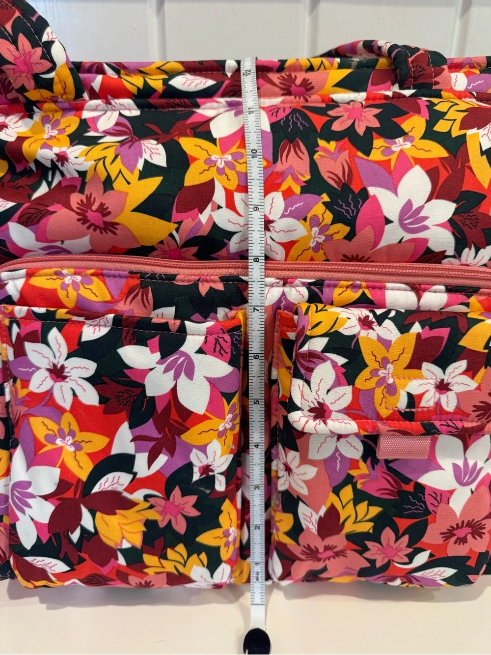 Vera Bradley Utility Tote Rosa Floral Recycled Cotton
